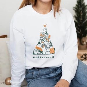 Merry Catmas Sweatshirt NWT